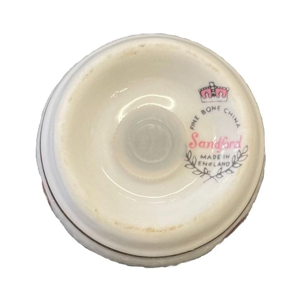 Sandford Fine Bone China Salt Pepper Shakers With Pink Roses‎